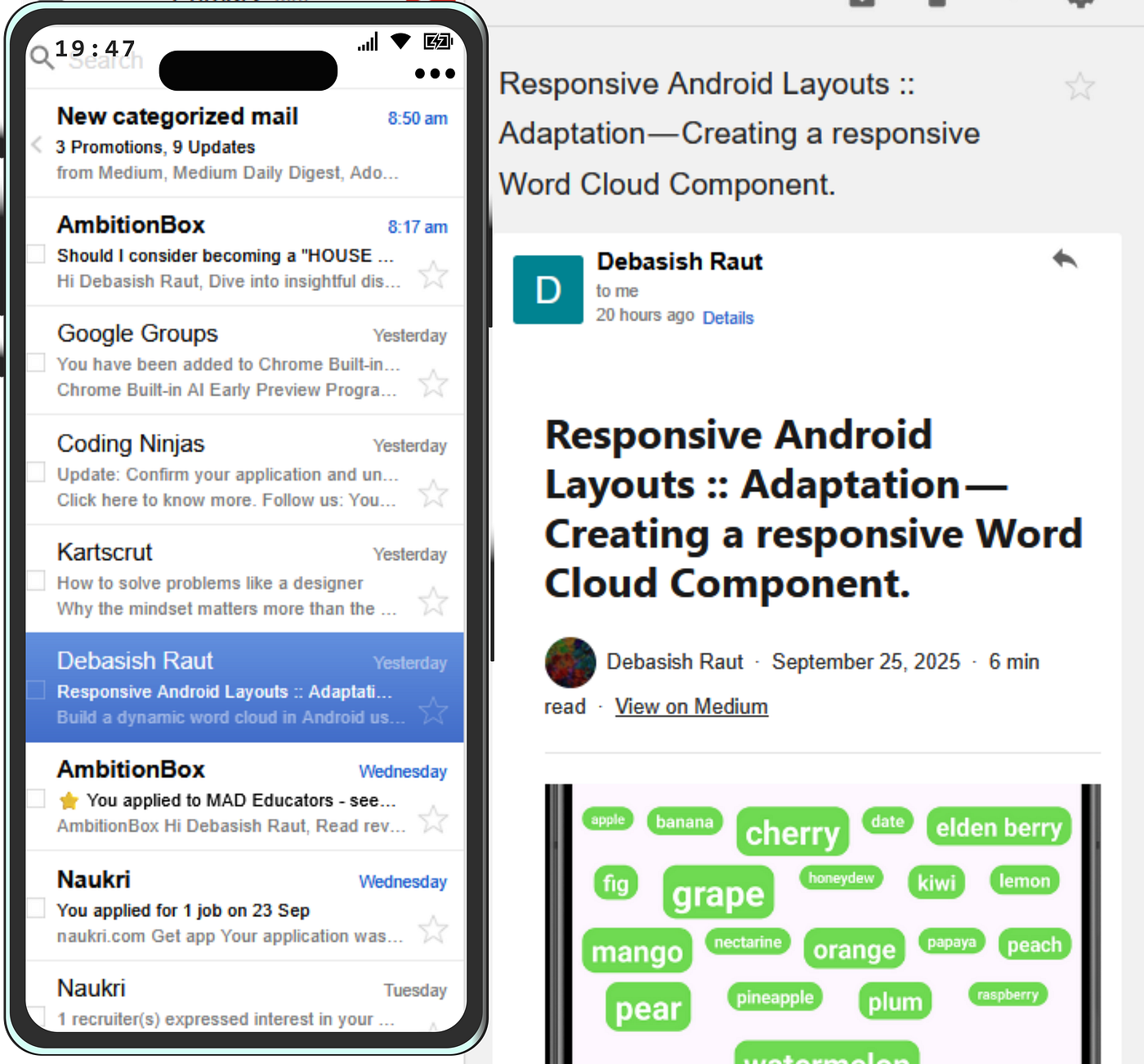 Android Fragment Framework — Build a Responsive Master-Detail
