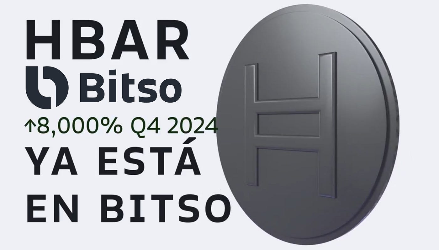 ヘデラ HBAR、メキシコ最大の取引所Bitsoに上場