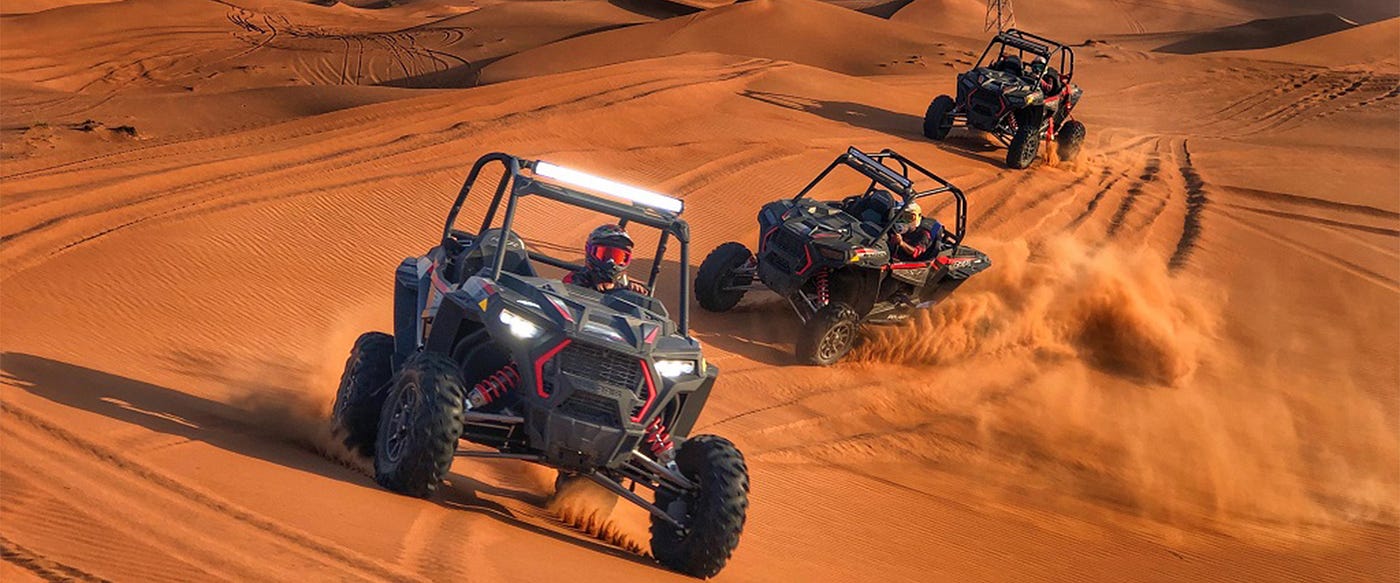 A desert buggy tour is an excellent way to get some fantastic photographs of the landscape in this region. The contrast of golden sand under a clear blue sky provides terrific vistas that are great for photos. That said, most tours include a stop on this visually stunning ruined highway so you can stretch your legs and take pictures.