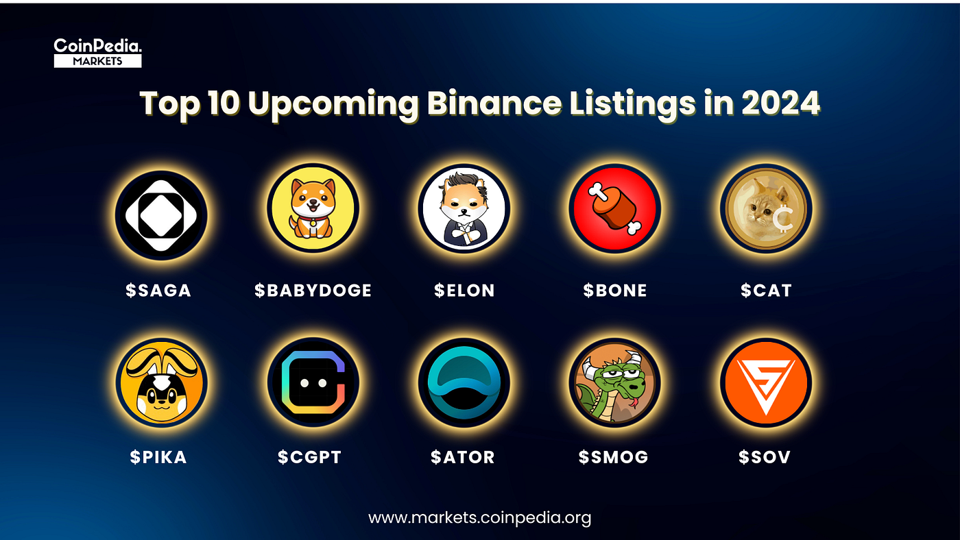 Top 10 New and Upcoming Binance Listings in 2024 | by CoinPedia Markets |  Medium