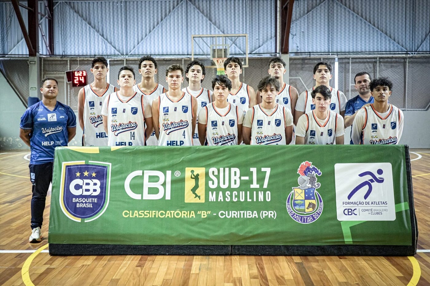 Unifacisa sobe nove posições no CBI Sub-17 e reforça crescimento do projeto de base