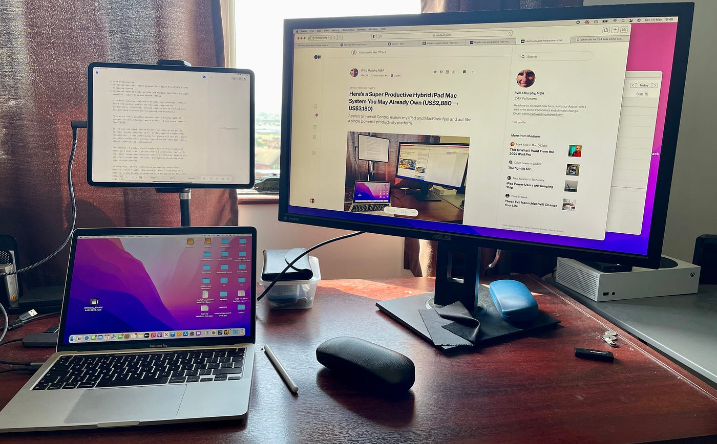 Universal Control's Success Means That Apple Must Fix iPad's Clunky  Windowing (Updated 10.Jun.22) | by Will J Murphy | Mac O'Clock | Medium