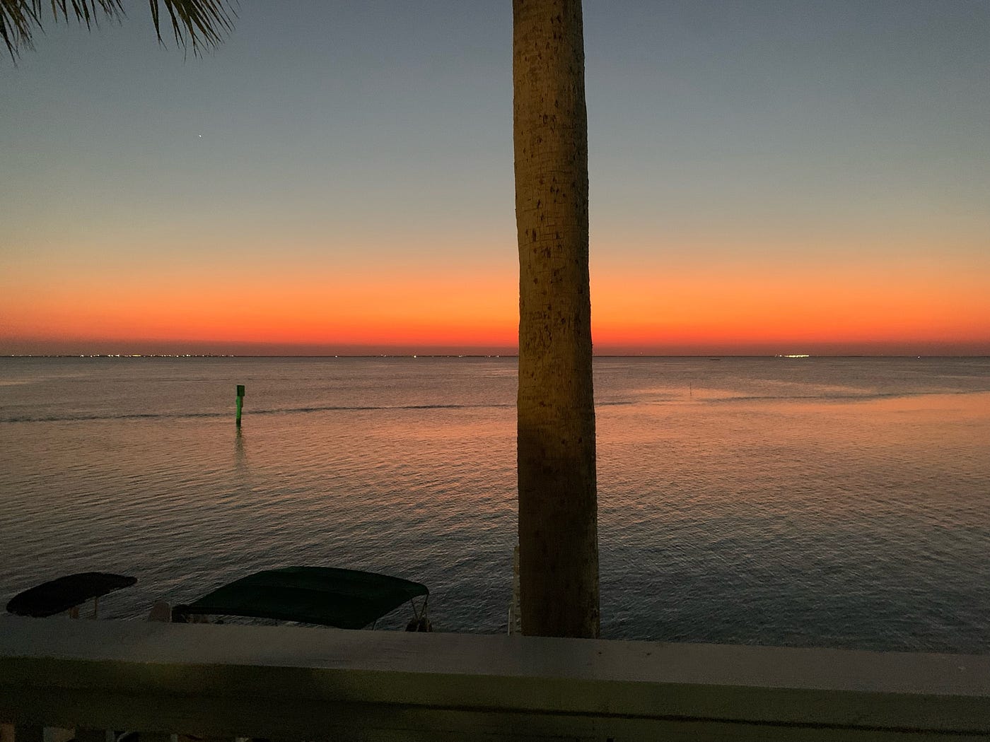 Sunset of Laguna Madre Texas Photo by author