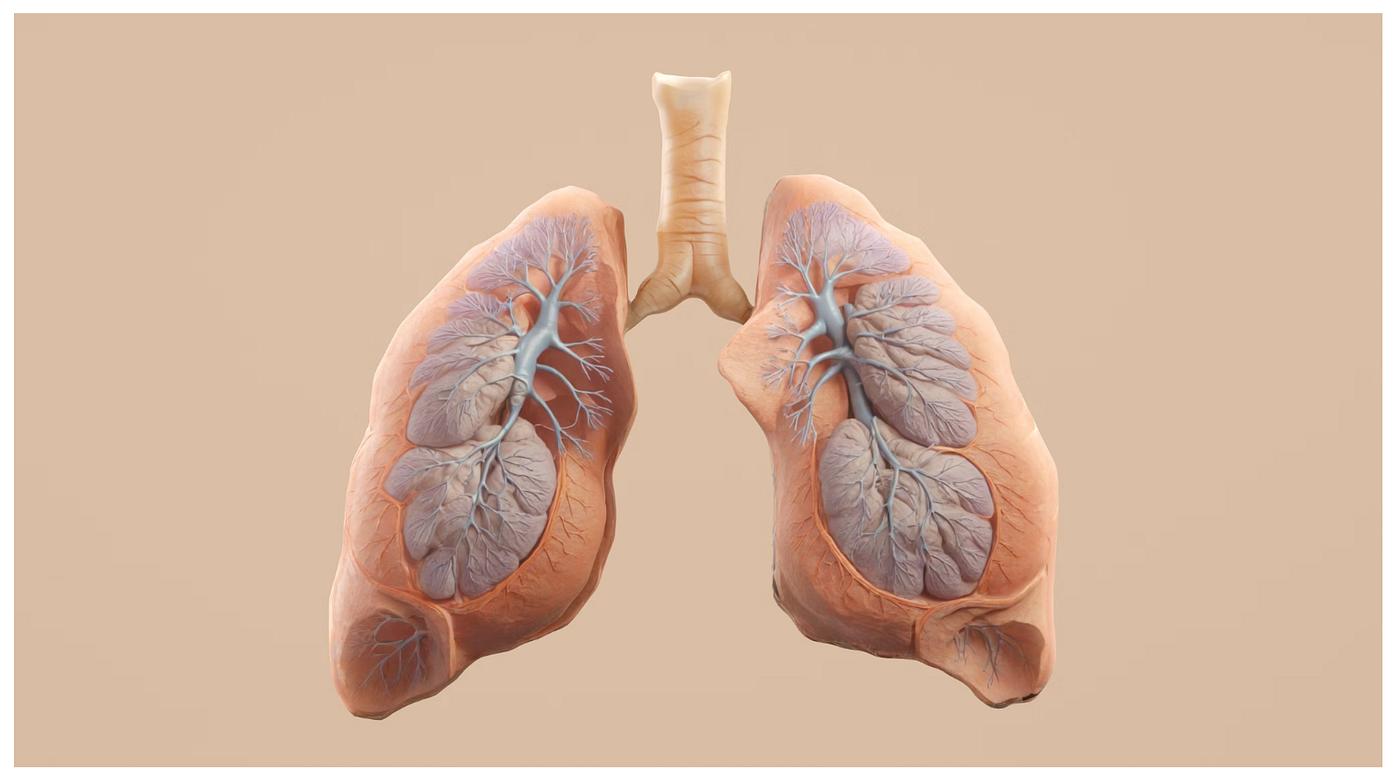 Human lungs with trachea shown. Courtesy Unsplash:https://unsplash.com/photos/heres-a-caption-for-the-image-human-lungs-with-trachea-shown-YhhrVdYgICc