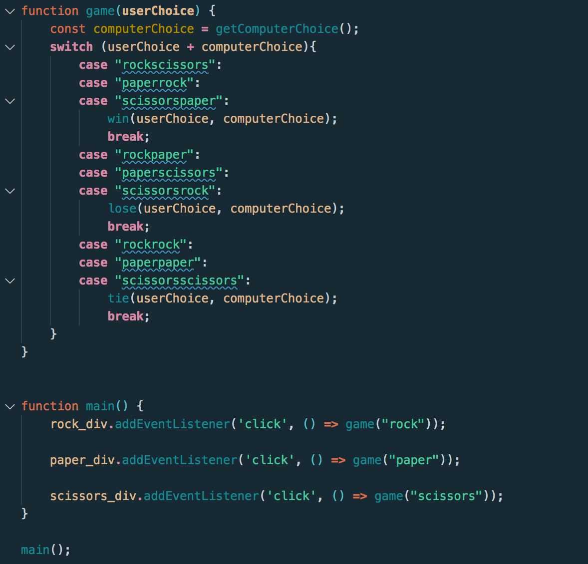 Rock paper scissors javascript discount