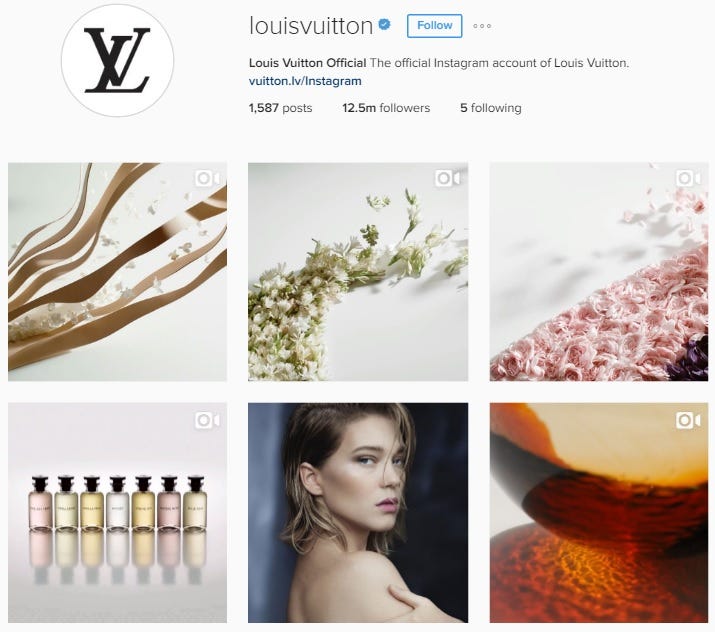 louis vuitton instagram logo