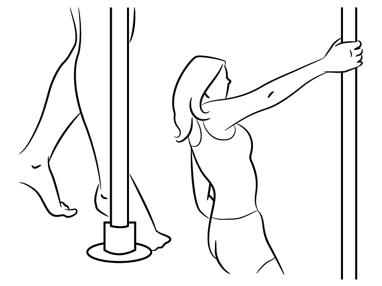 Front Hook Spin - Beginner Pole Dance Moves