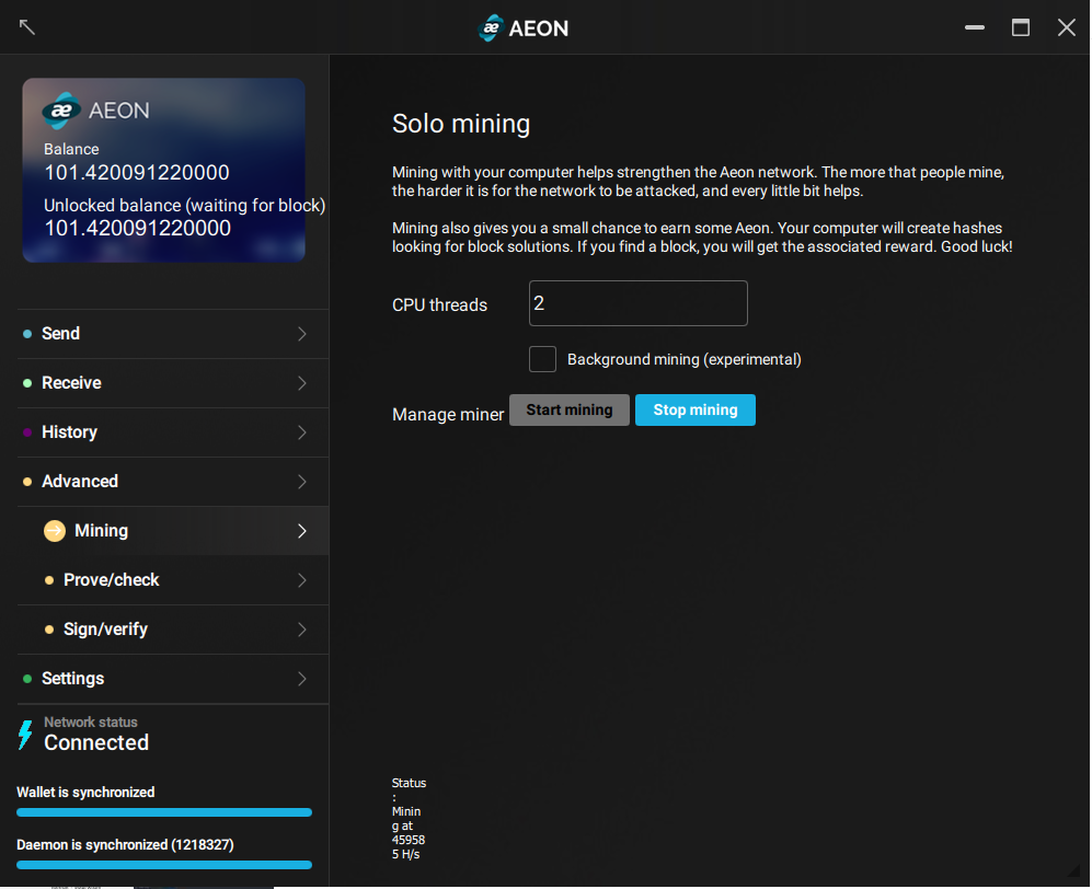 AEON — Getting Started. AEON is a mobile-friendly, lightweight… | by Adam  Cox | Crypto Space | Medium