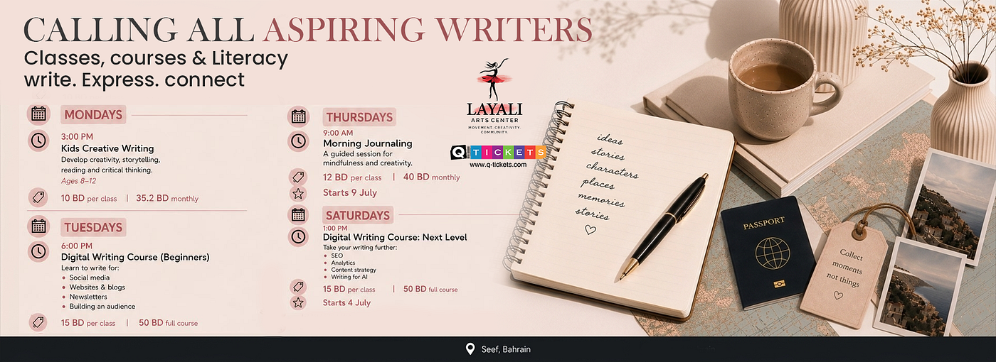 Kid’s Creative Writing Course at Layali Arts Center