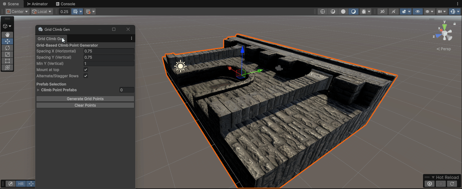 FS Parkour — Raycasted Climb Point Generation