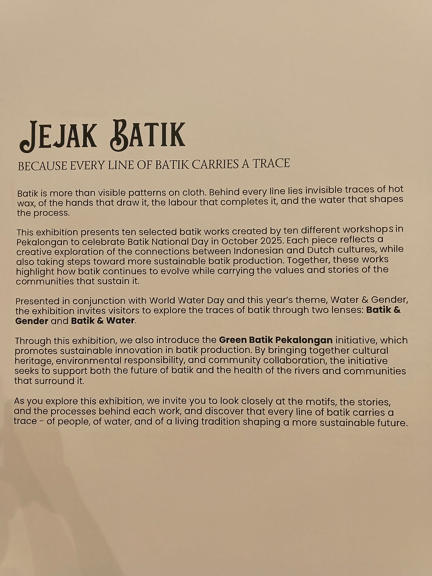Jejak Batik: Because every line of Batik carries a trace 🌿🇮🇩🇳🇱🌷