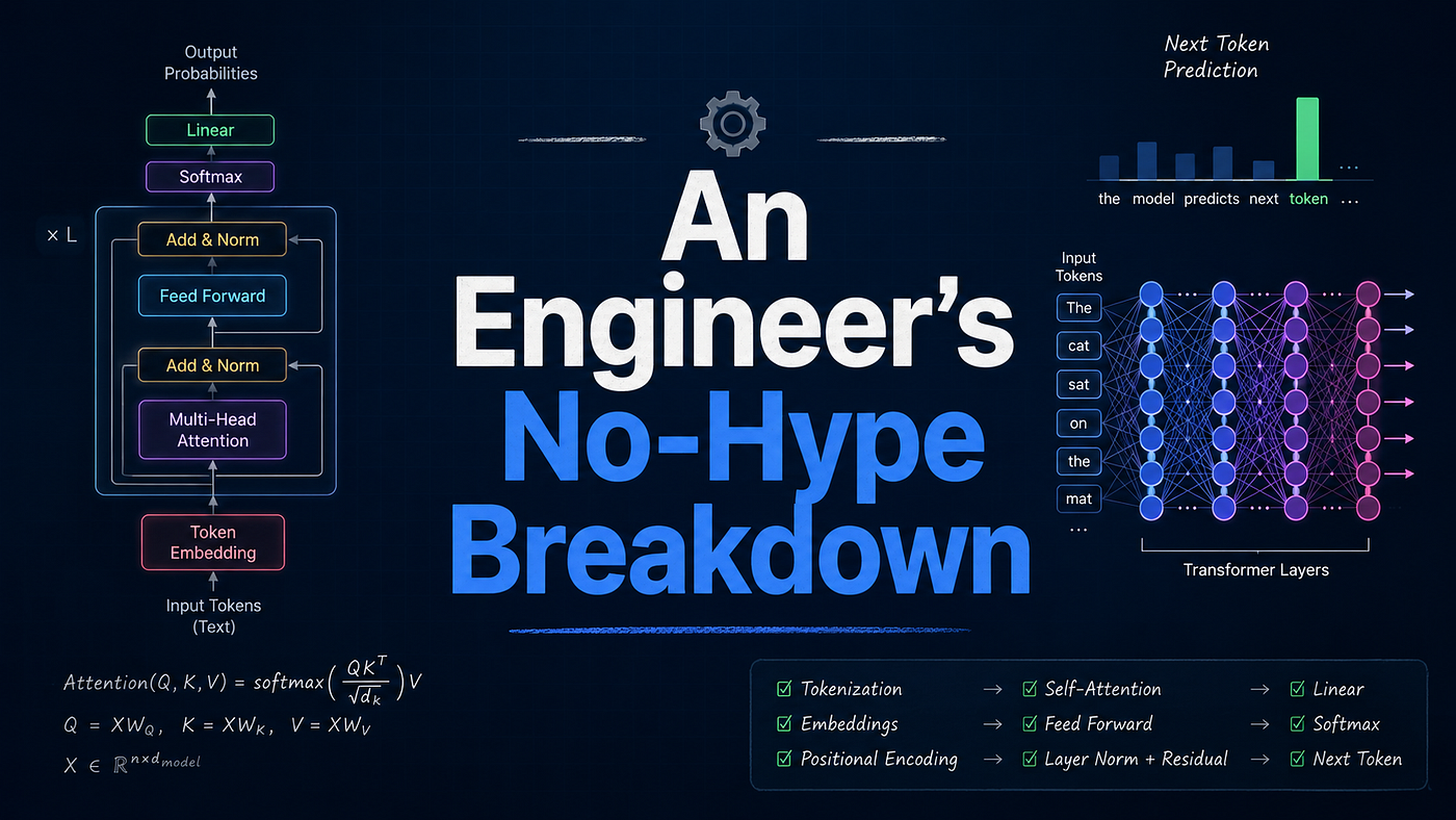 How Large Language Models Actually Work: An Engineer’s No-Hype Breakdown