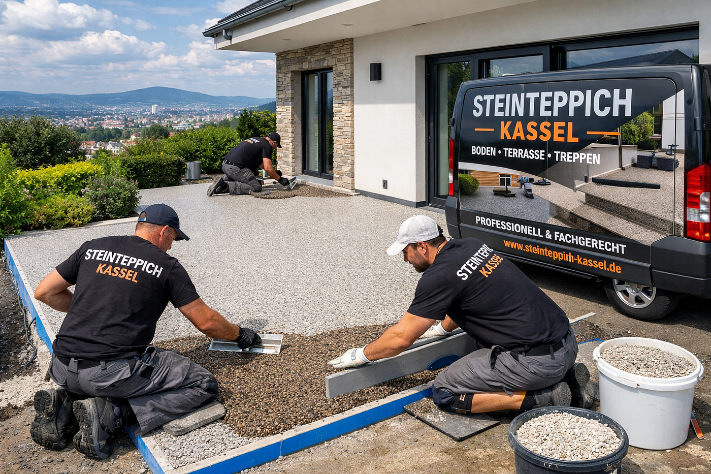 Steinteppich verlegen außen in Kassel — Qualität vom Fachbetrieb