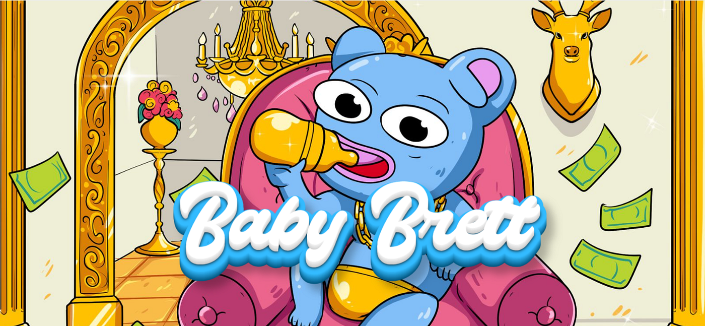 Introducing Baby Brett: The First $BRETT Rewards Token on Base | by  BaseSwap | Medium