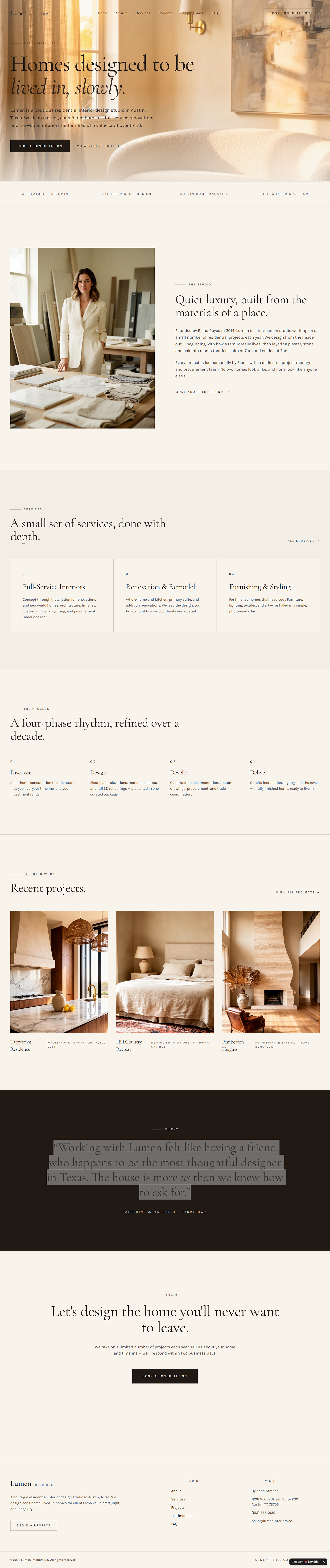 How a Calm, Luxury Website Design Can Transform the Way Customers See Your Brand