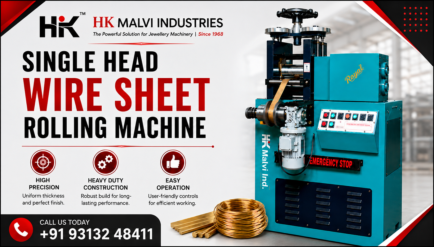 Singel Choosing the Right Rolling Machine for Consistent Jewellery Sheets