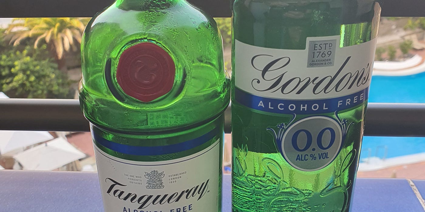 The Alcohol-Free Spirit 0.0 Battle: Gordon\'s vs Tanqueray Gin | by Phil  Roberts | Medium