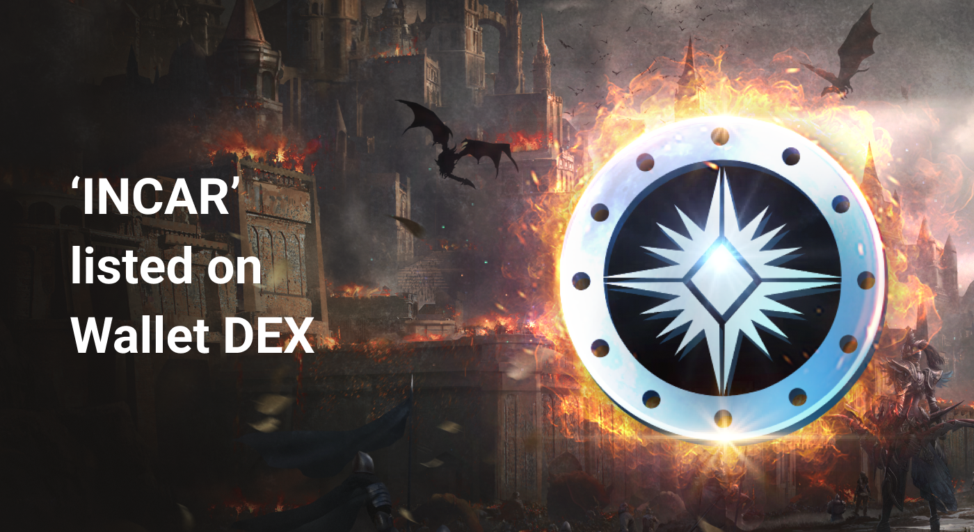 PLAY Wallet DEX — INCAR(INC) listing