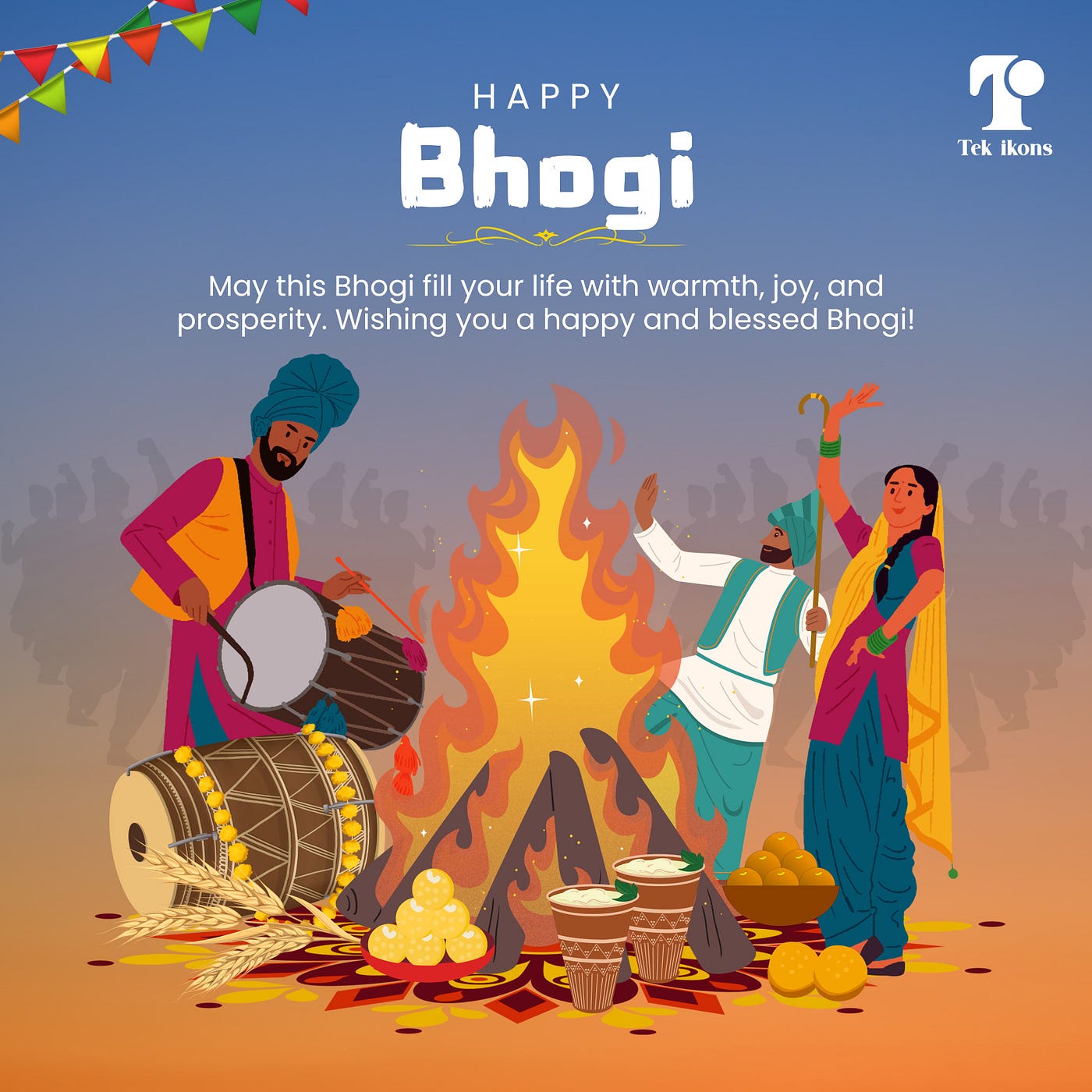 🔥 Happy Bhogi! 🔥| Tek Ikons