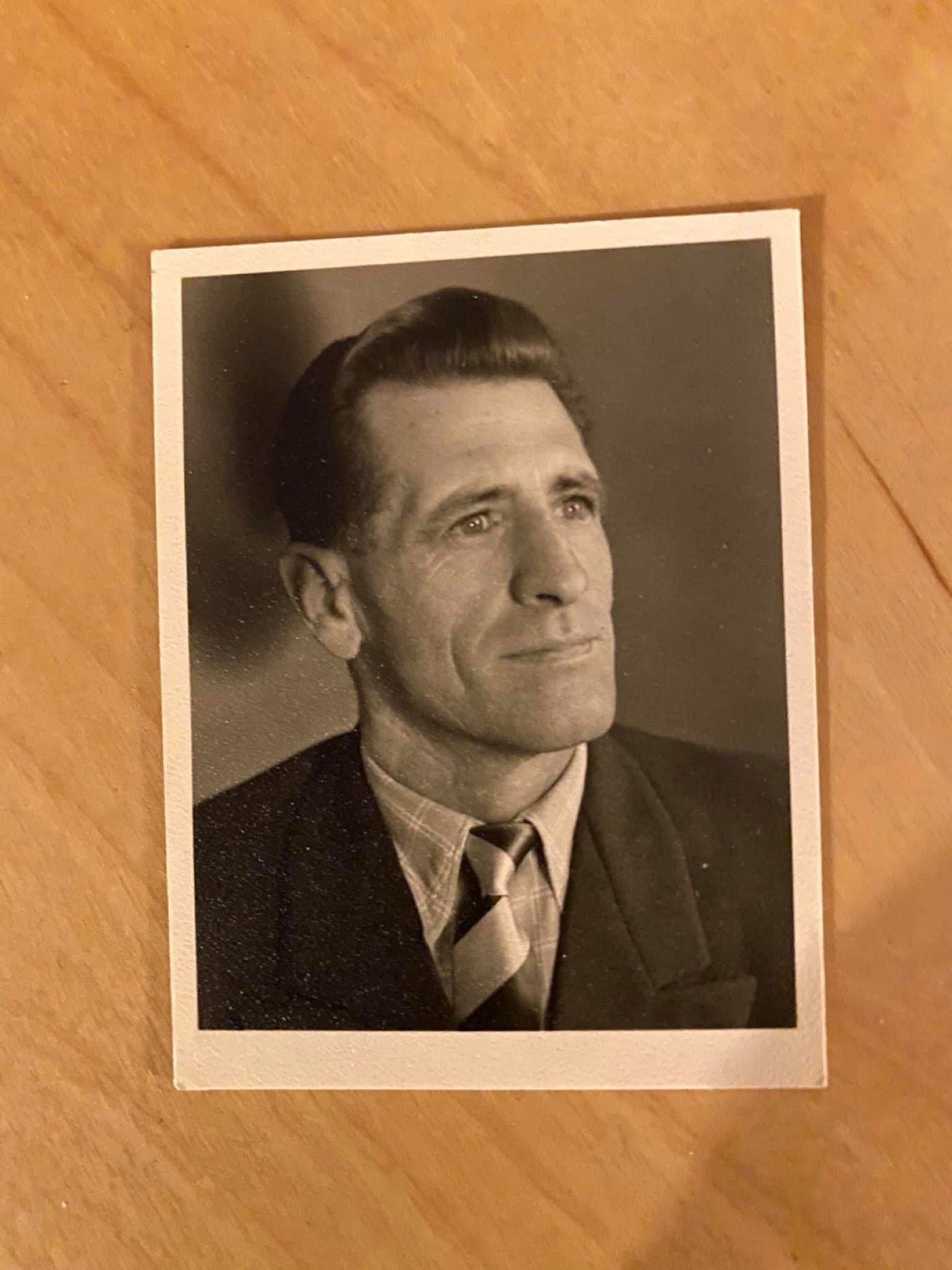 Author’s pic of my dad after the war