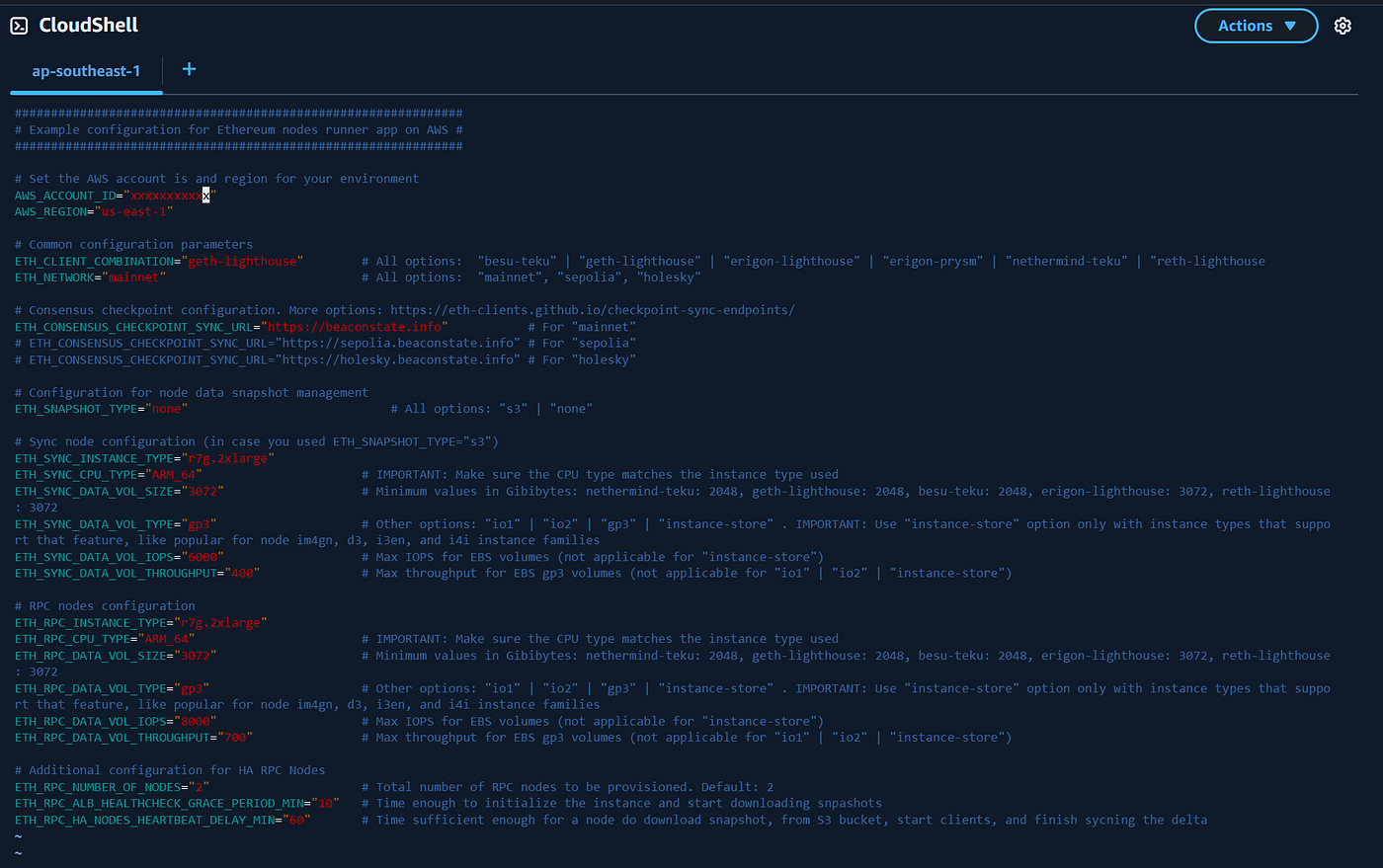 Setting up Blockchain Nodes with AWS Node Runners (Ethereum, Base, BSC) |  by Guo Xiang Ng | AWS in Plain English