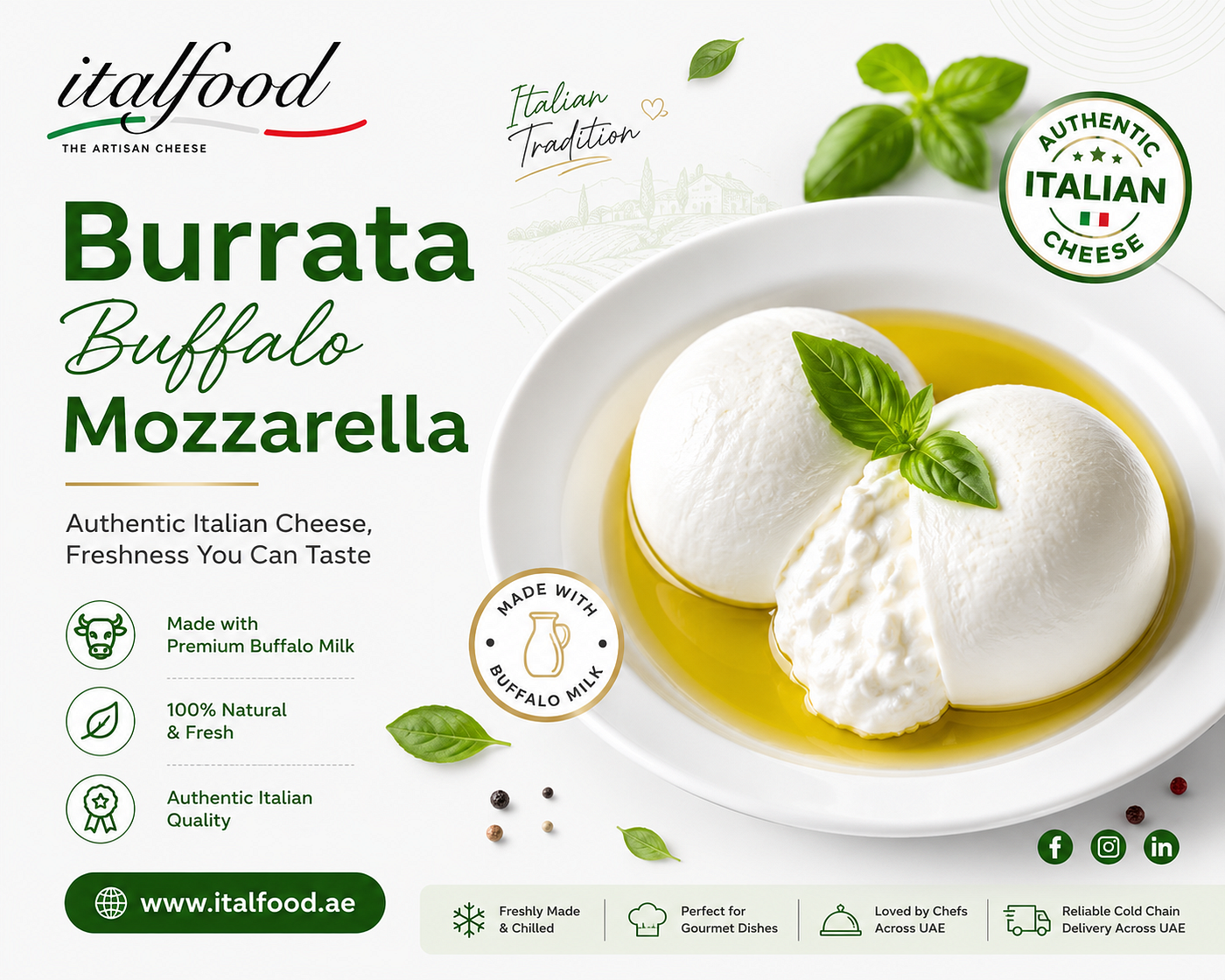 Why Burrata Buffalo Mozzarella Is Becoming the Most Popular Common Italian Cheese in UAE…