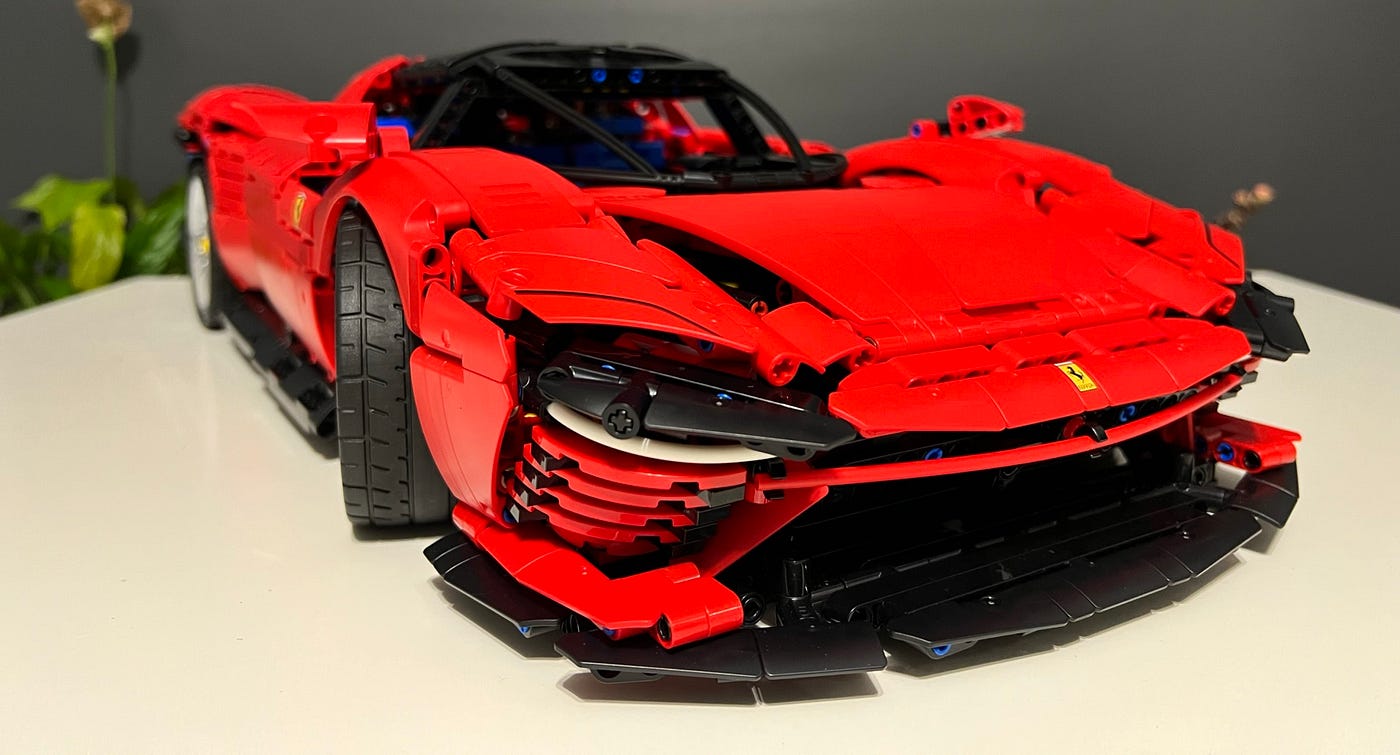 New Lego Technic Ferrari Daytona SP3 Gets Working Gearbox, Pistons