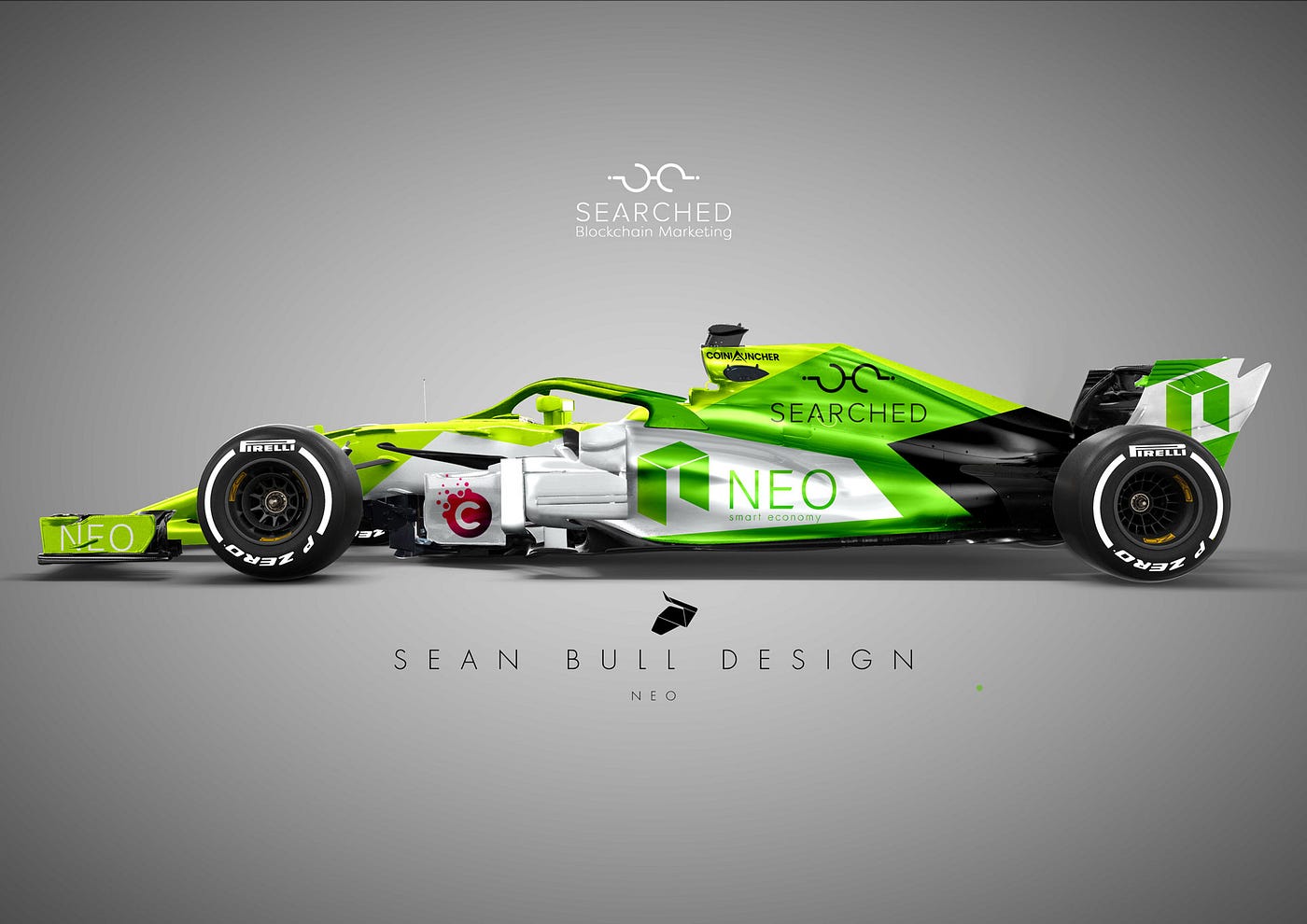 Blockchain F1 — Cryptocurrency Motorsport Concepts | Bitcoin Sponsorship |  by Adam Grist | Searched | Medium