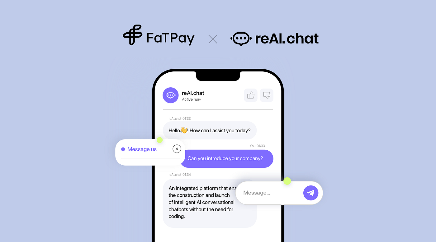 FaTPay Invests in reAI.chat, an AI-powered Chatbot Platform