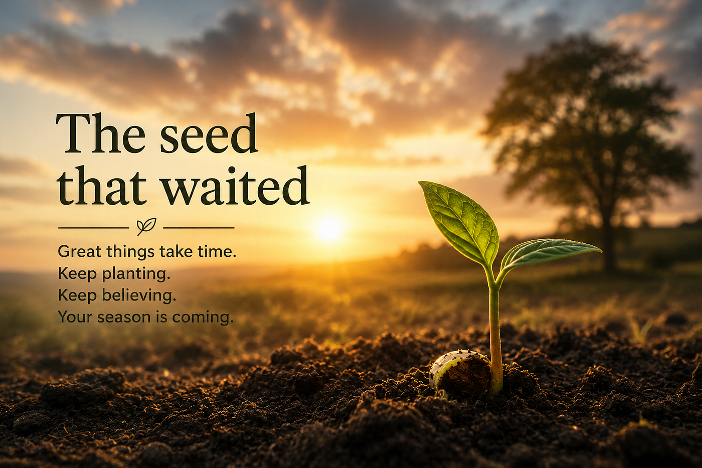 THE SEED THAT WAITED…