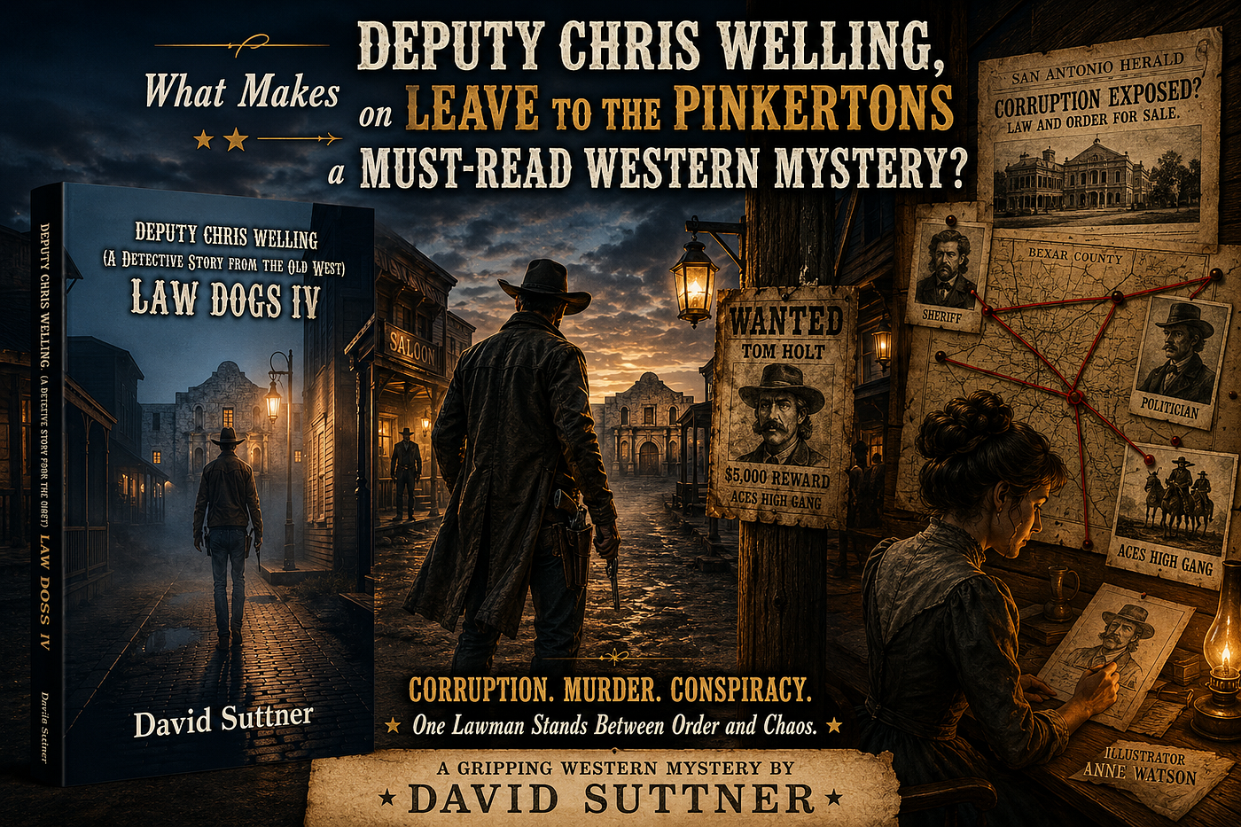 What Makes Deputy Chris Welling, on Leave to the Pinkertons a Must-Read Western Mystery?
