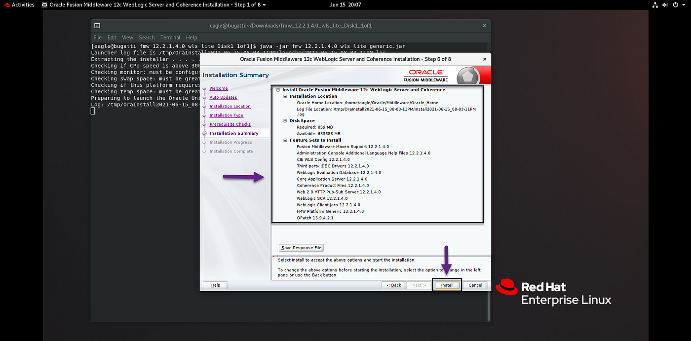 Deploying Oracle WebLogic 12.2.1.4 Server on RHEL 8.0 | by Venkata NS  Dhulipala | Medium