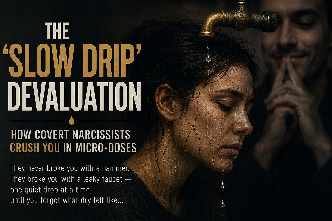 The ‘Slow Drip’ Devaluation: How Covert Narcissists Crush You in Micro-Doses