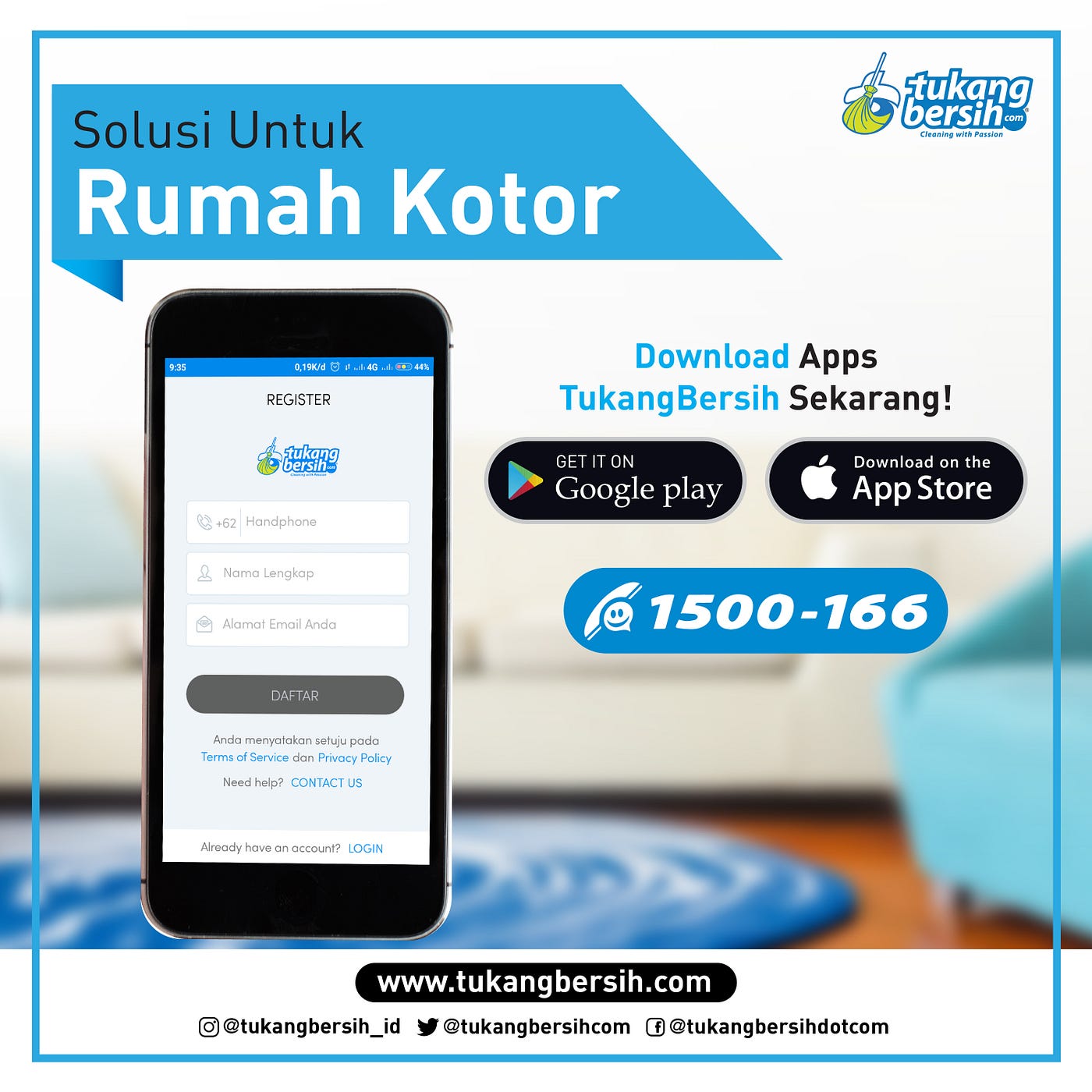 CLEANING SERVICE RUMAH |BERSIH ANTI KUMAN DAN SANGAT BERKUALITAS| , CALL 1500–166 (WA…