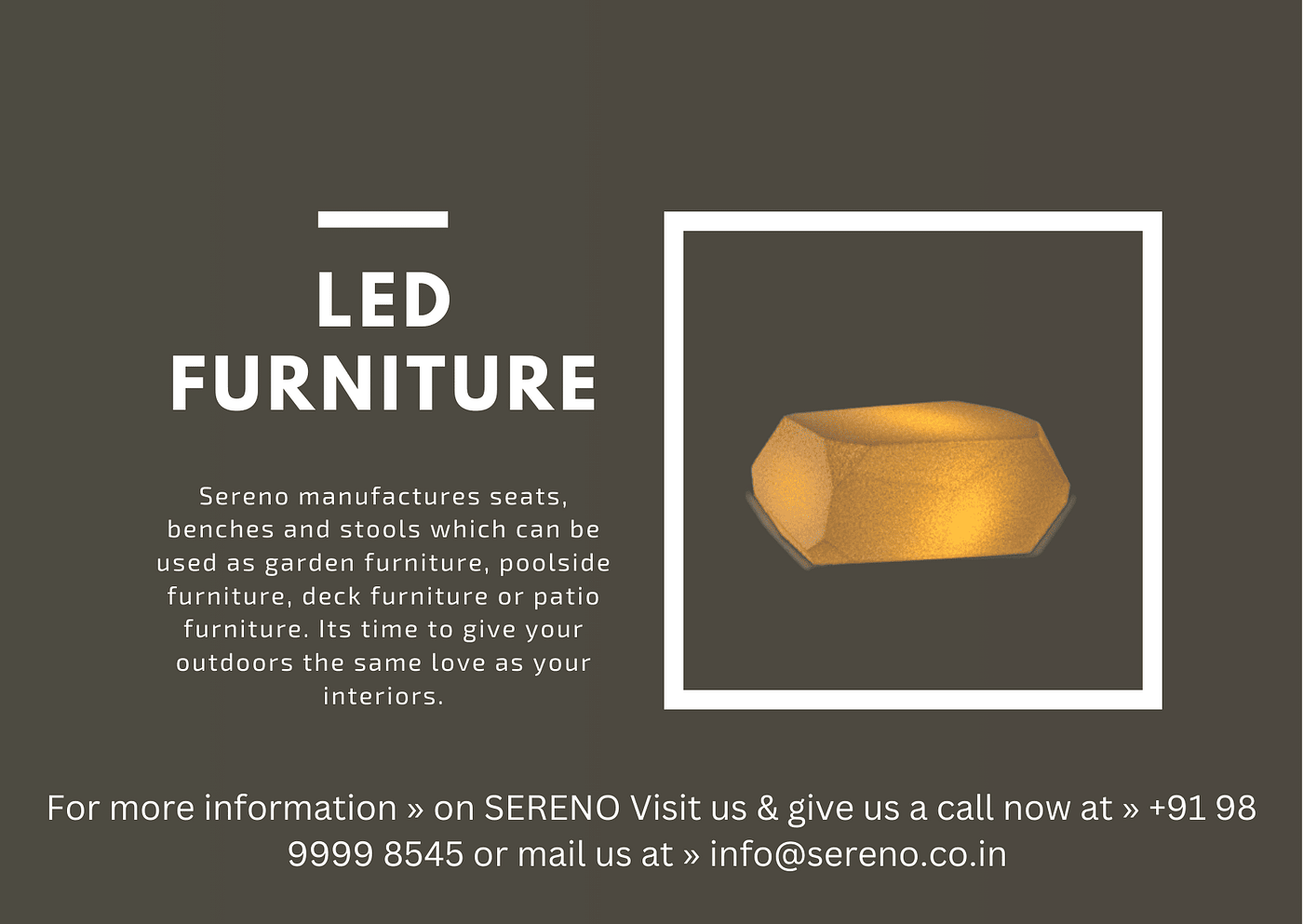 Sereno LED Furniture Collection