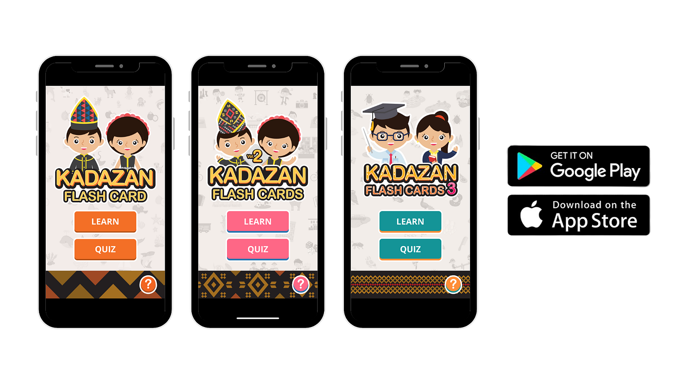 Kadazan Flash Cards, an initiative by Kadazandusun Language Foundation (KLF)