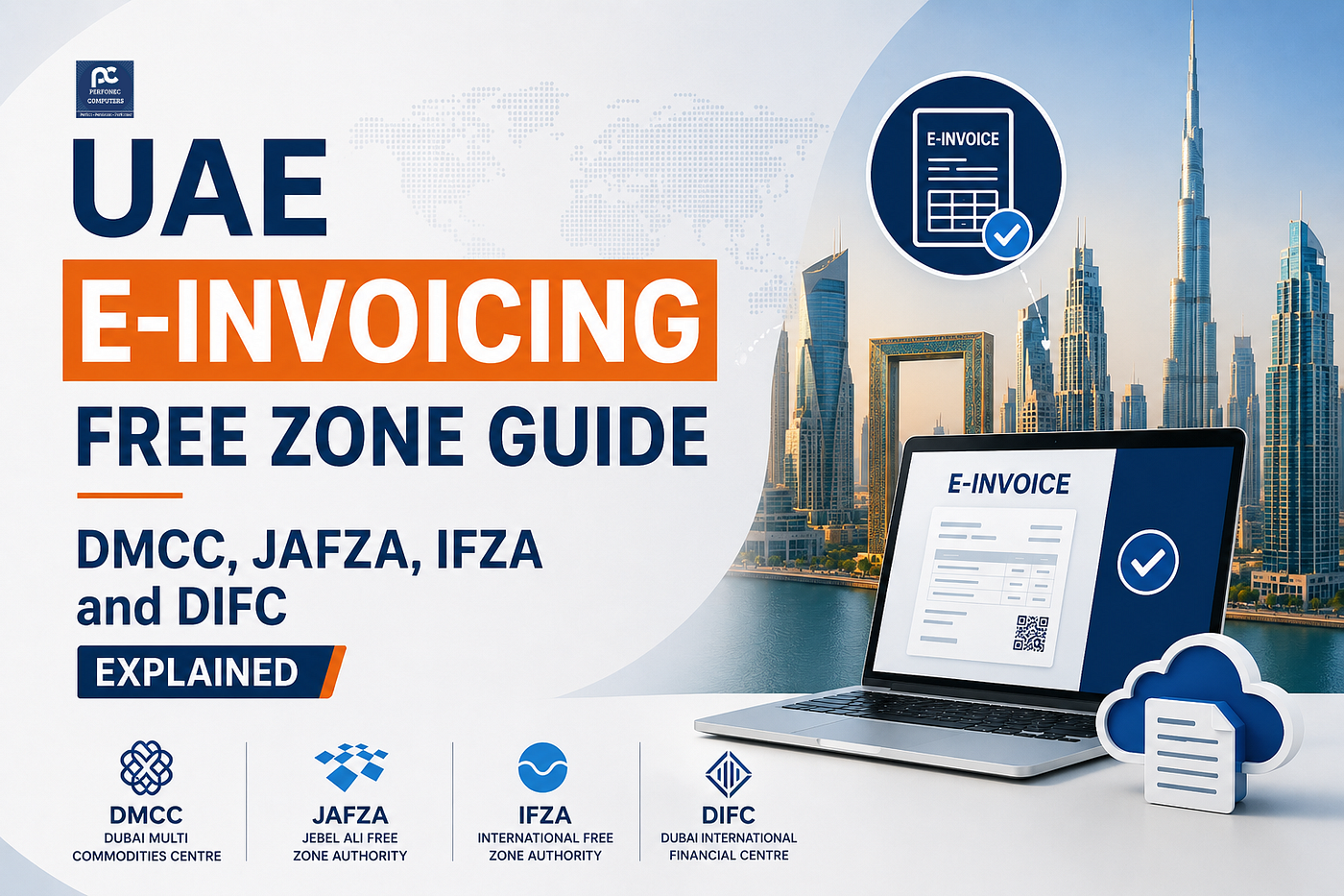 UAE E-Invoicing for Free Zone Businesses — Are DMCC JAFZA IFZA DIFC Exempt?