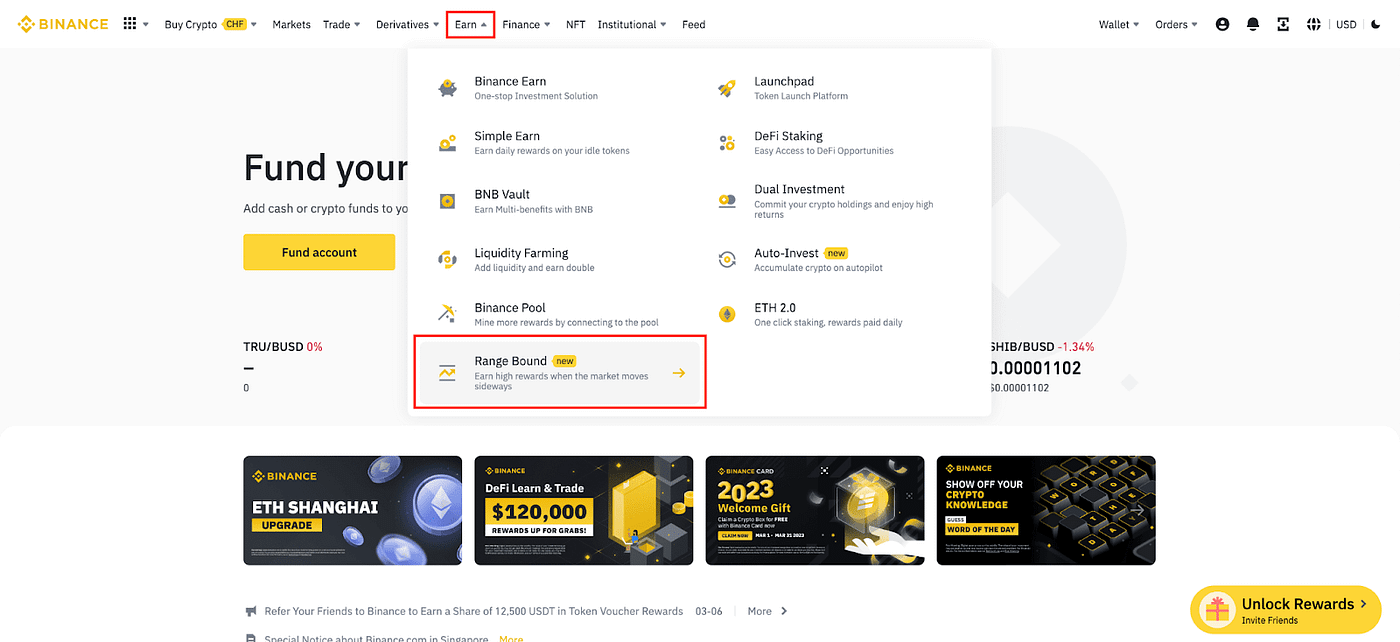 Binance Earn Launches Range Bound | by Altaaf | proSEED | Medium
