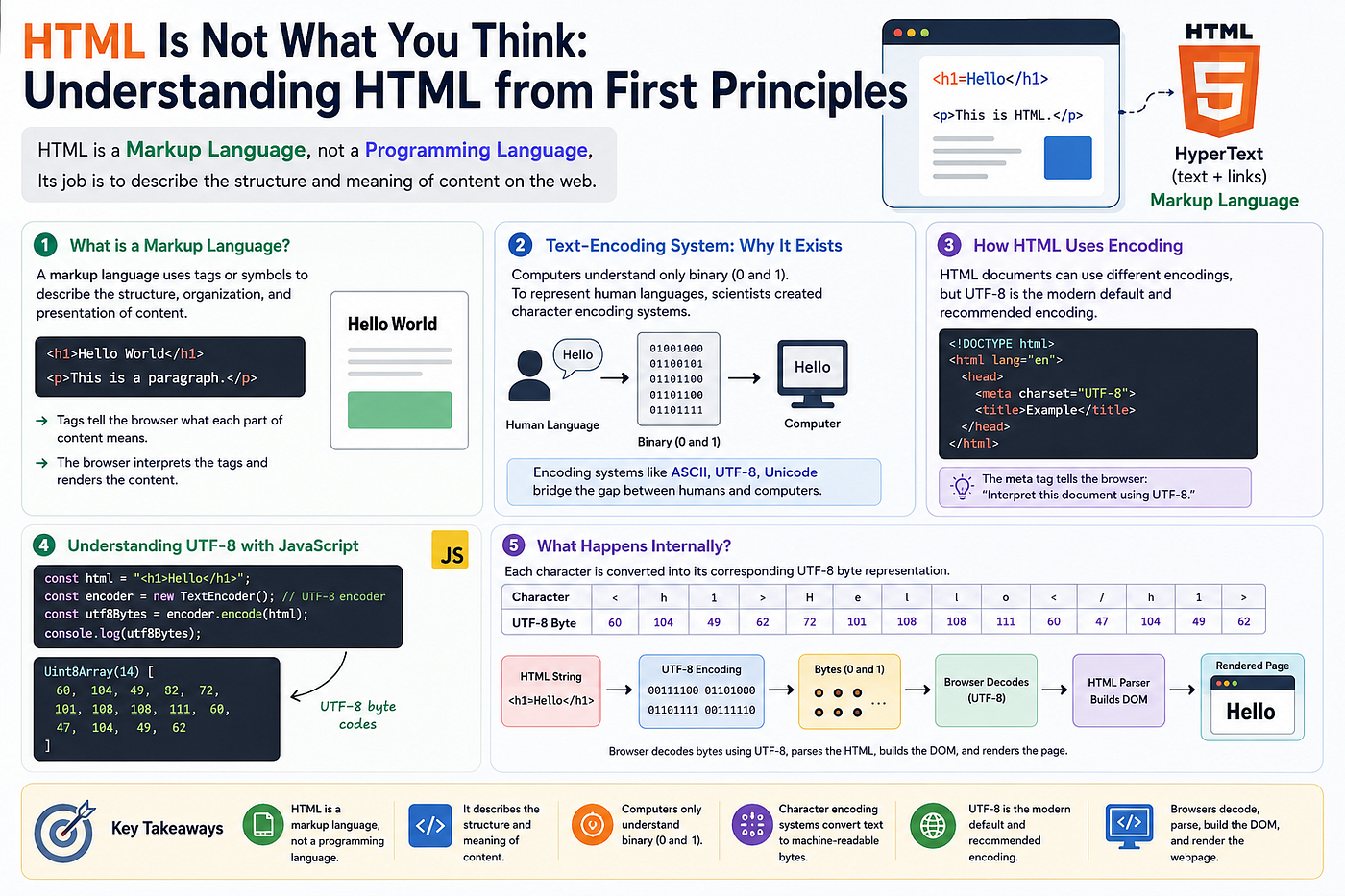 HTML Is Not What You Think: Understanding HTML from First Principles