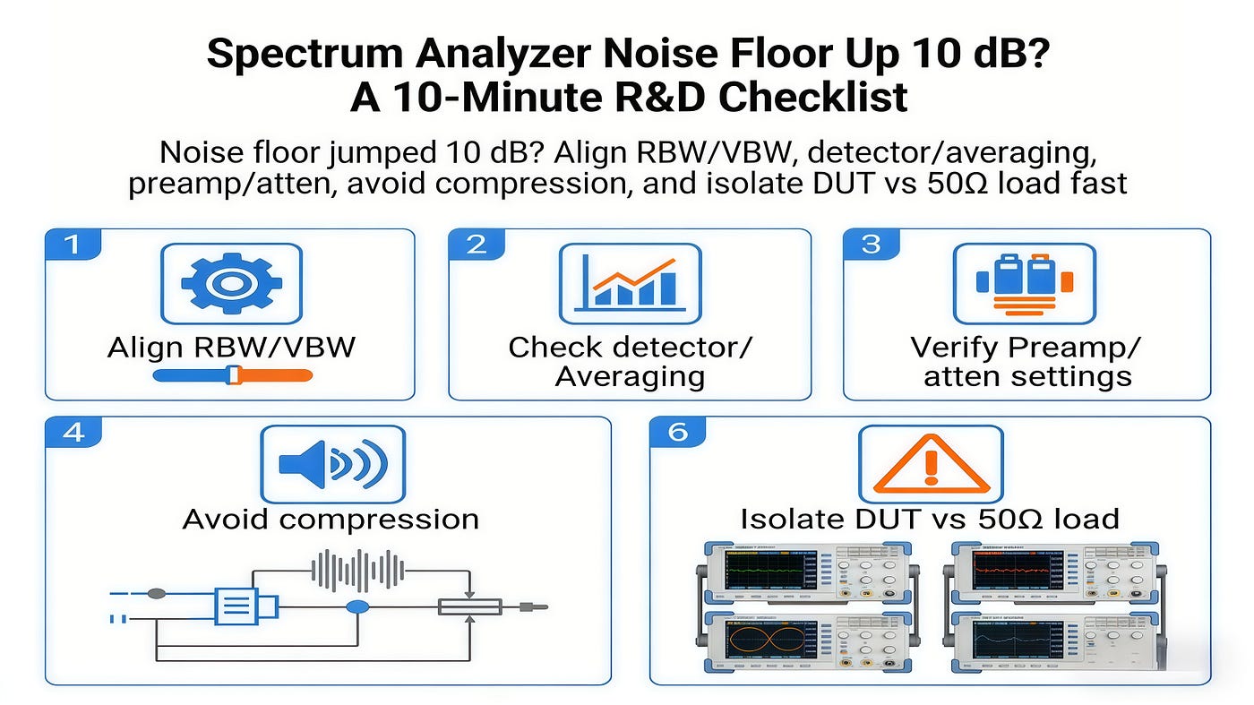 Spectrum Analyzer Noise Floor Suddenly Up by 10 dB? Don't Blame