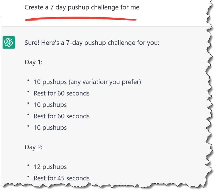 7-Day Pushup Challenge