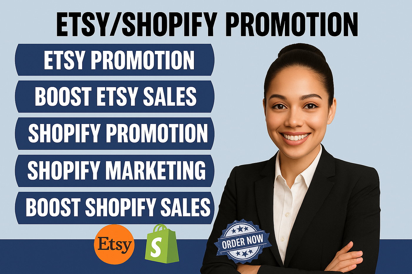 I will promote etsy shop, shopify promotion, shopify marketing to boost shopify sales