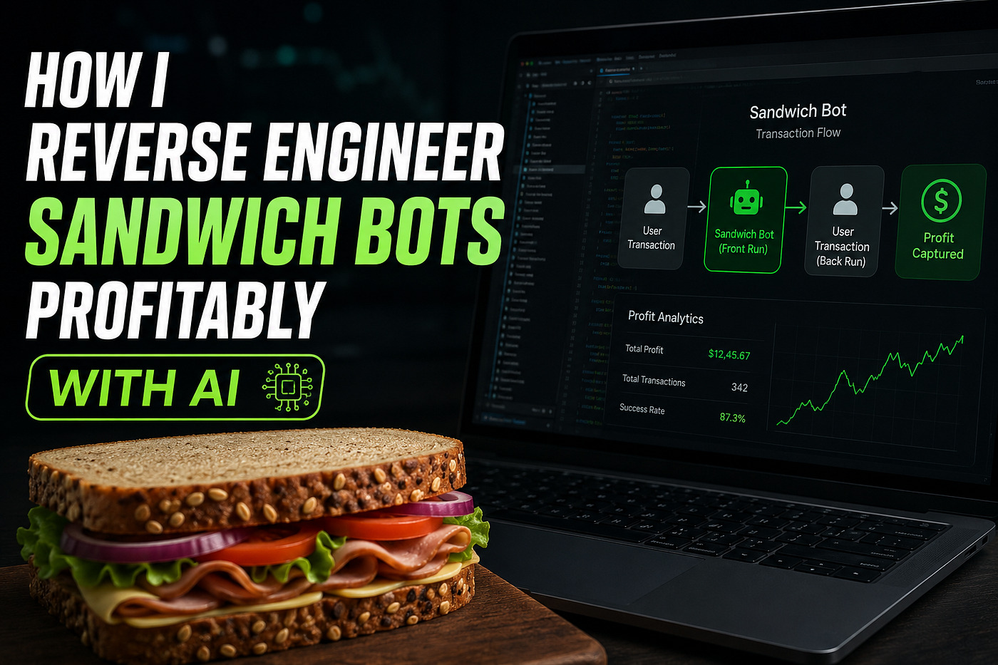 How I Reverse Engineer Sandwich bots Profitably With AI