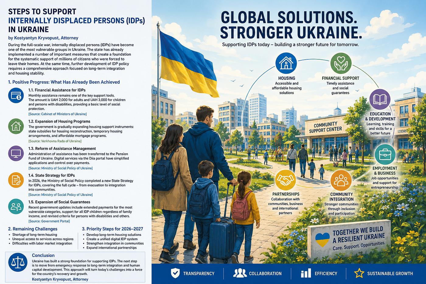 Steps of State Support for Internally Displaced Persons (IDPs) in Ukraine: Analysis of Achievements…