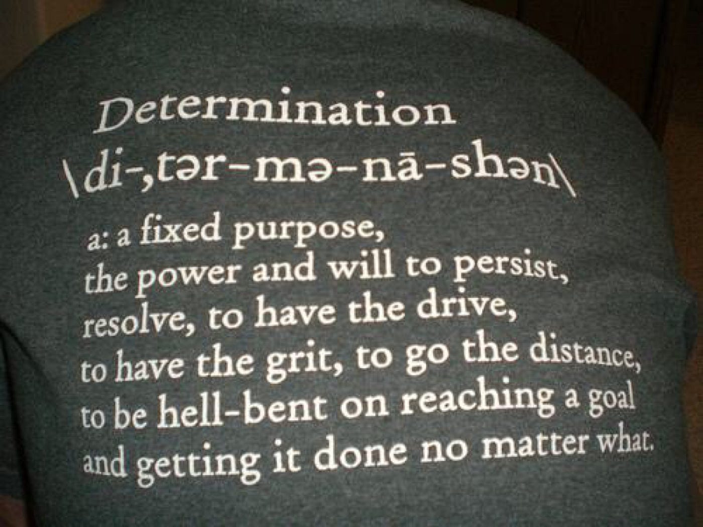 Determination Definition