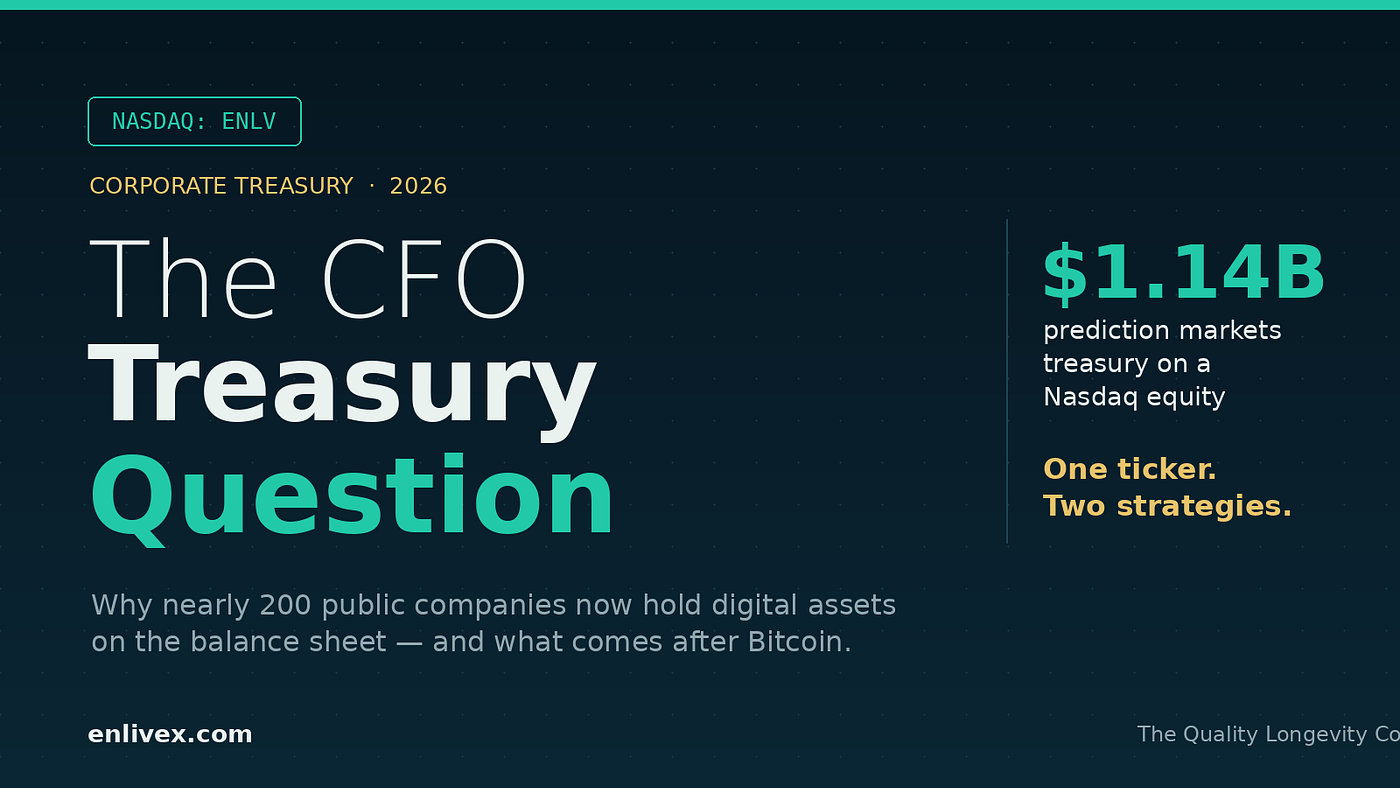 If You’re a CFO in 2026 and Not Looking at Crypto Treasuries, You Might Already Be Behind.