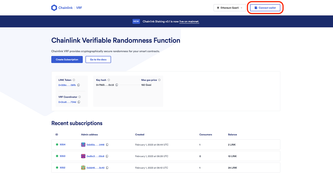 Random number with Chain Link VRF | by Warissara | Medium