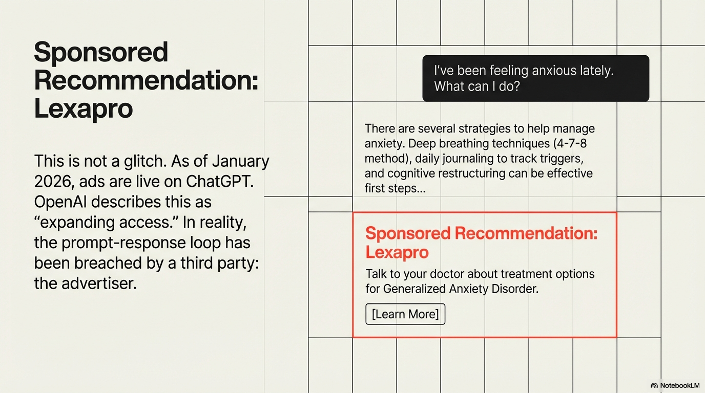 ChatGPT Will Sell You Antidepressants While You Ask It About Anxiety | by  Effedielle | Jan, 2026 | Medium