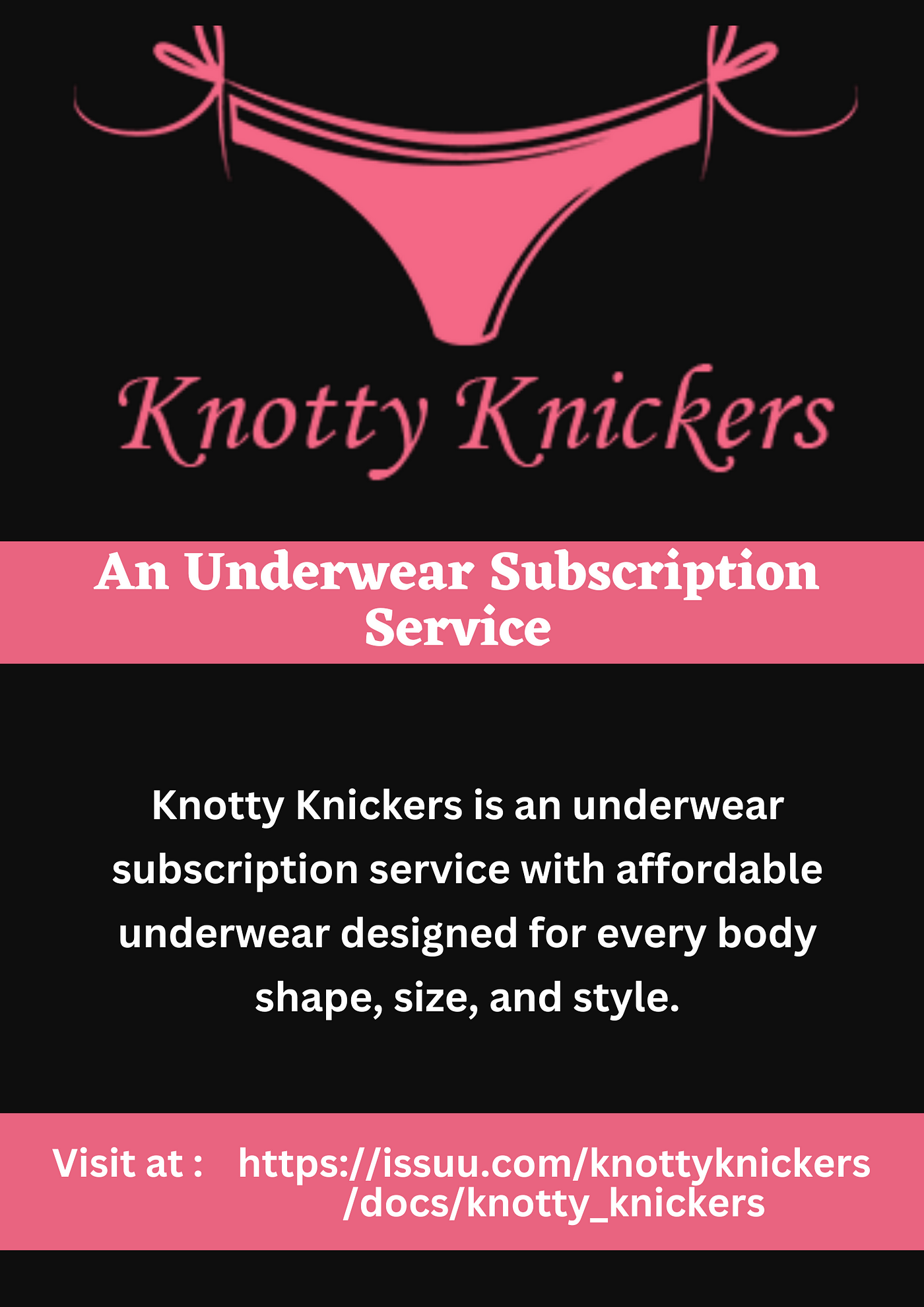 Knotty Knickers — An Underwear Subscription Service - Knotty