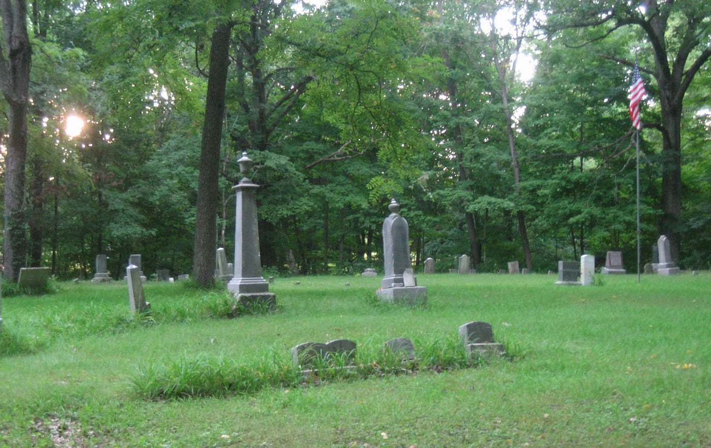 The French family was remembered. Other nearby dead, including the Brooks graves, were not preserved with the same care.